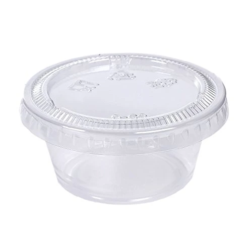 FDA Clear Leakproof Disposable Plastic Condiment Portion Souffle Sauce Cups