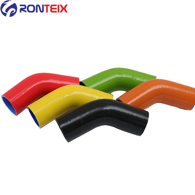 45 Degree Elbow Silicone Rubber Black Blue Red Radiator Hose