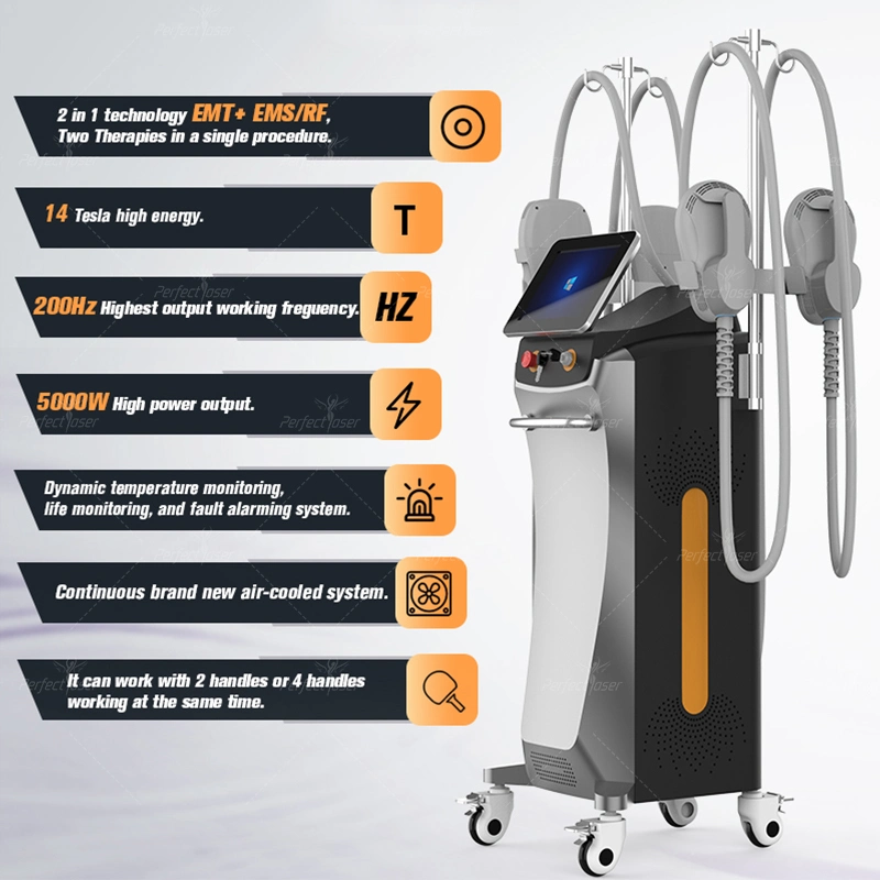 La FDA Portable EMS Estimulación eléctrica muscular Dispositivo electromagnético de la conformación de la Escultura