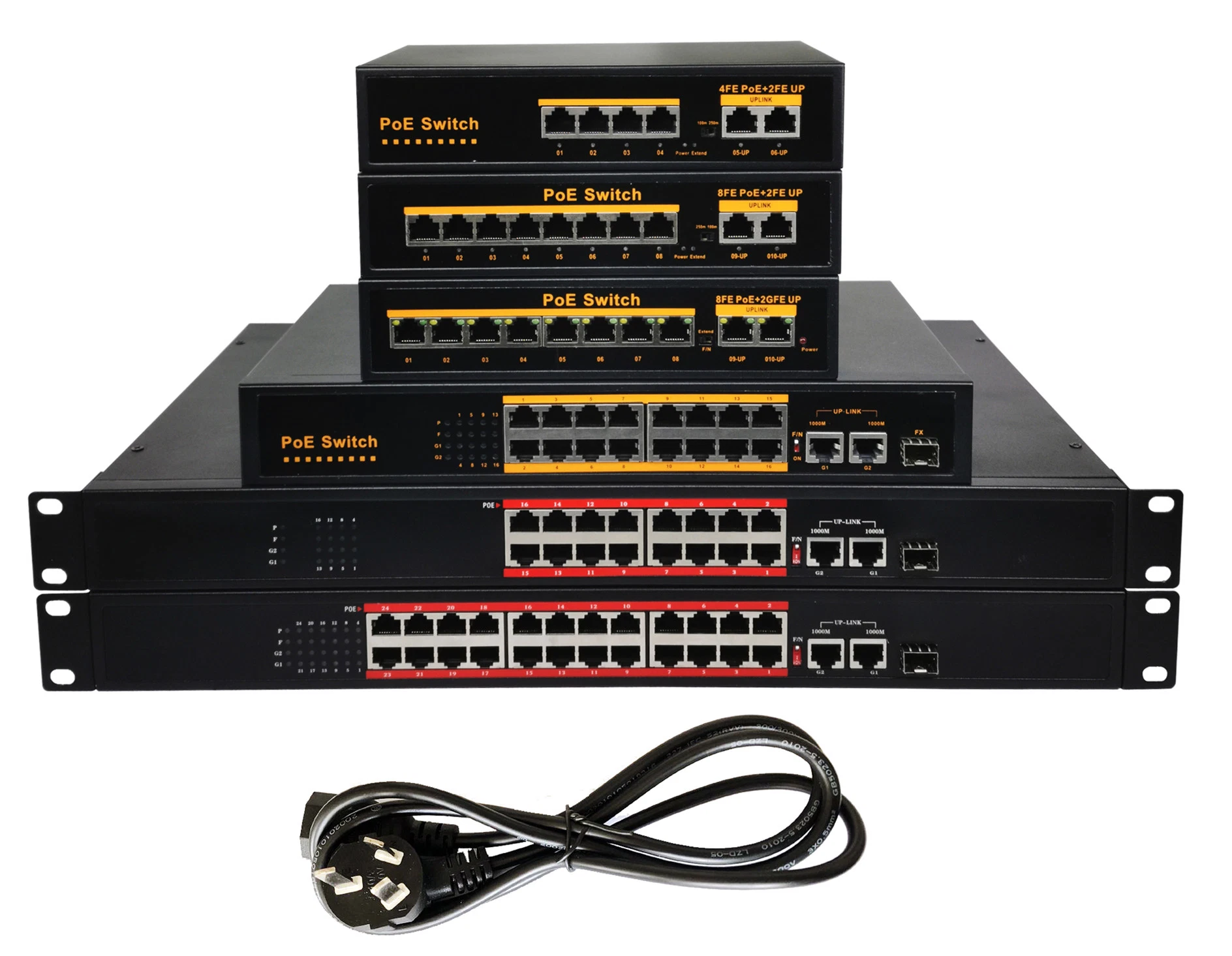 Ethernet Poe Gigabit Netzwerk-Switch mit 24*1000m Glasfaseranschluss