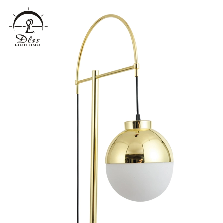 Hotel Room Projector Gold Metal Floor Lamp LED Bulb