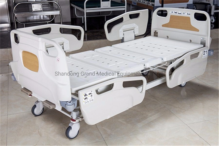 Factory Multifunction Folding Medical Furniture ICU Patient Metal Multifunction Folding Medical Furni Nursing Adjustable Electric Hospital Bed with Casters