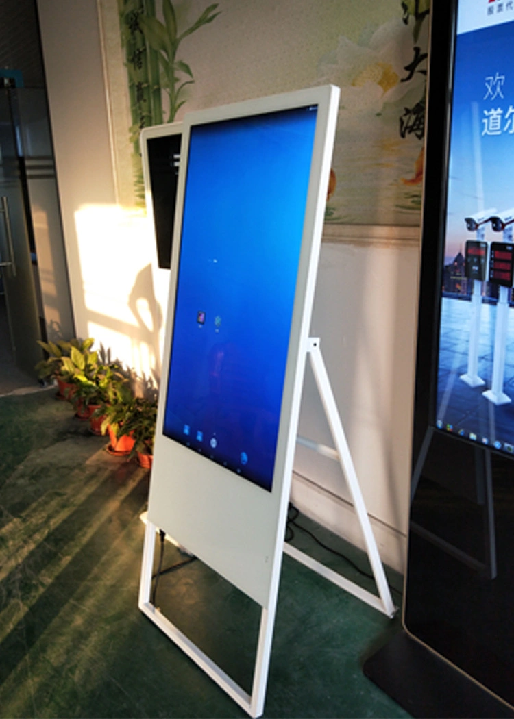 32 43 55inch Portable Mobile Digital Signage LCD Screen Advertising Display Foldable Portable Digital Poster for Shopping Mall