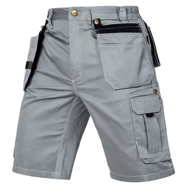 Custom Workwear Outdoor Cargo Short Overalls Short Pants Multi Pocket Trousers