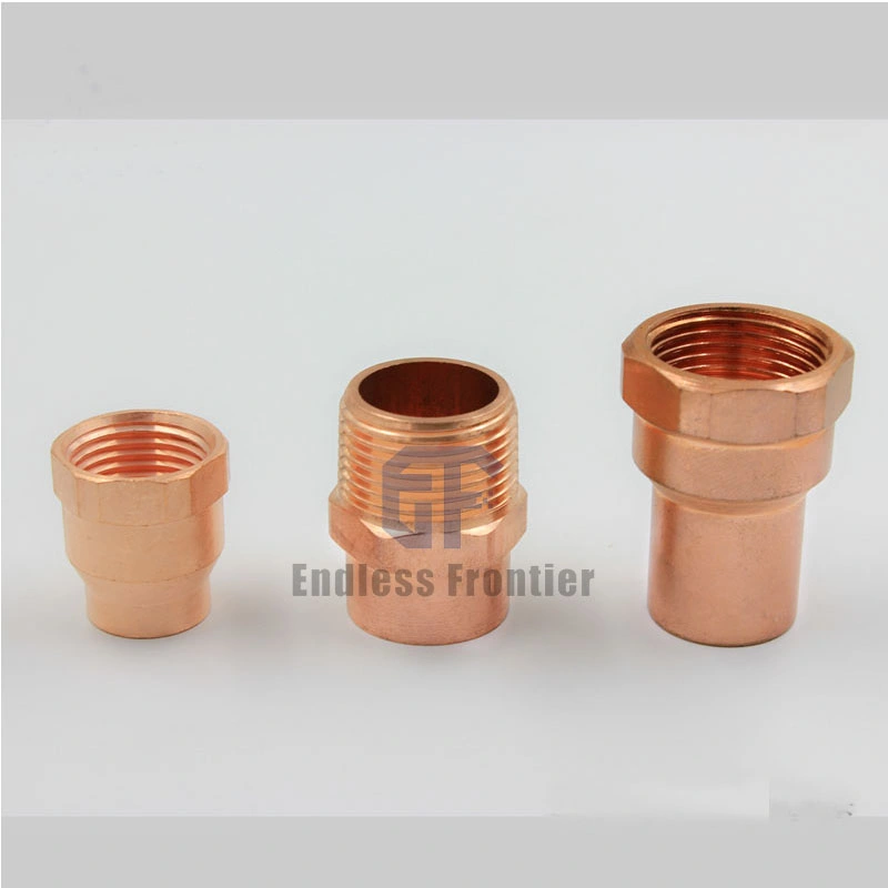 Copper Fittings Thread Elbow Tube Fittings Connector Apply to Different Building Accessories