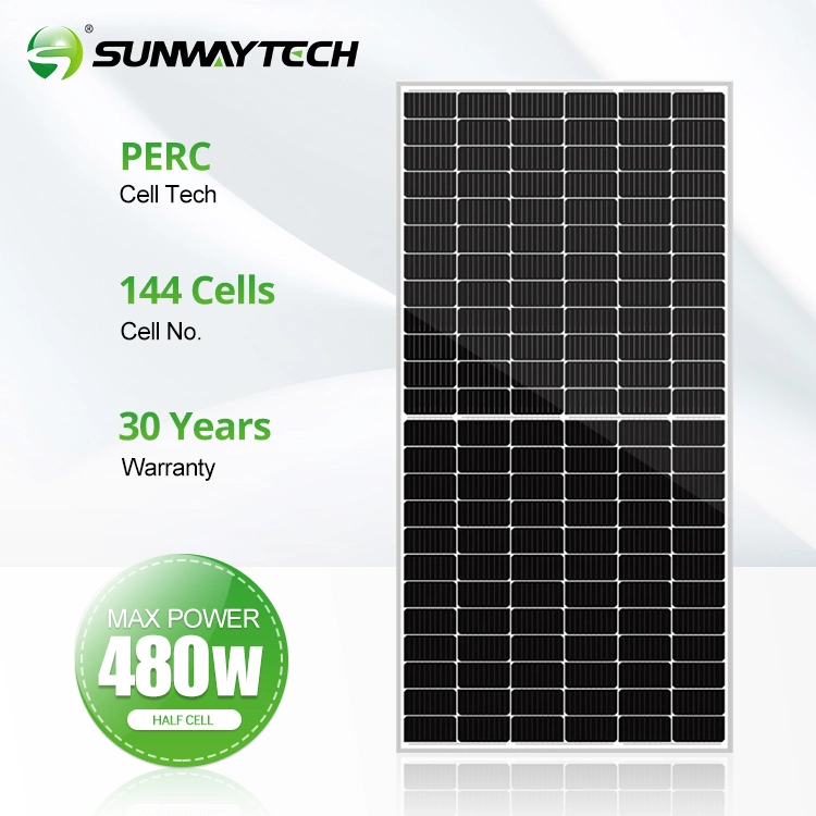 30 Years Warranty Solar Panel 480W CE Approved P Type Half Cut PV Module 450watts