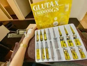 Glutatione injetável Glutax 1800000GS original Itália para clareamento da pele e Whitenting