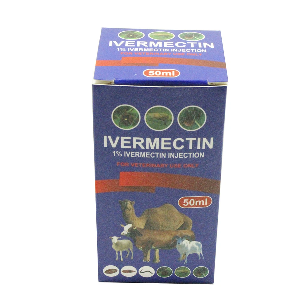 Medicamentos animales medicamentos veterinarios Inyección de Ivermectin 1% 50ml para Veterinarios Uso