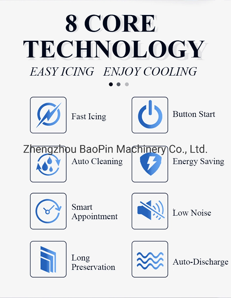 2000 Pound 1t Cool Solution Commercial Kitchen Refrigeration Equipment Dry Crescent Cube Ice Maker Making Machine