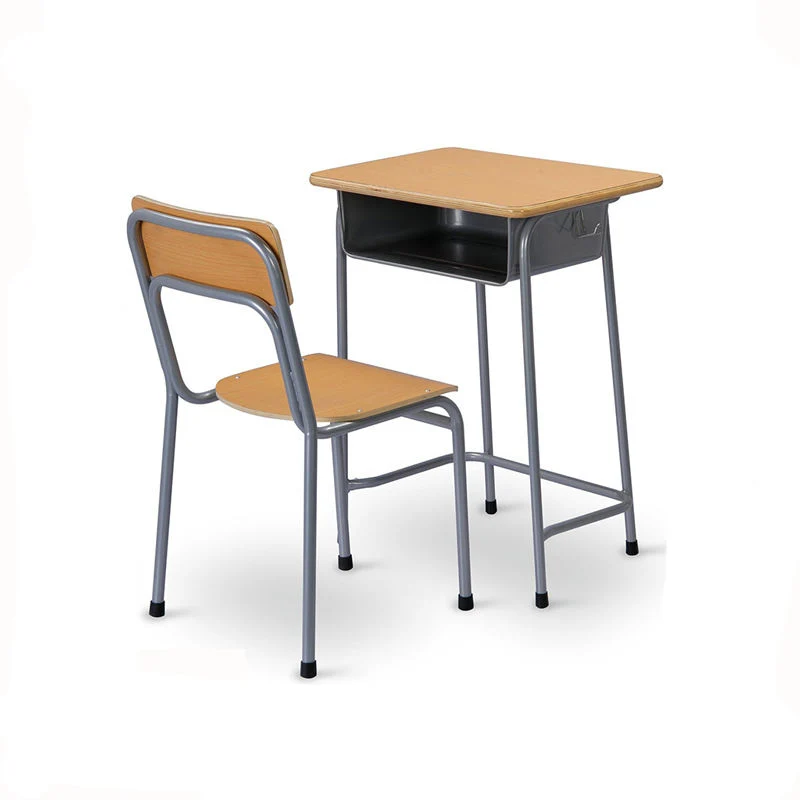 Morden Style Color Plywood Modern School Student Desk and Chair Sets