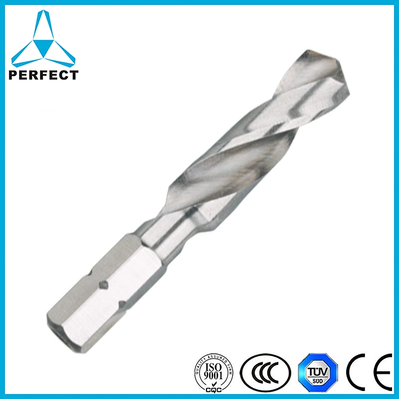 DIN3126 Fully Ground HSS Stub Hex Shank Drill Bit for Stainless Steel