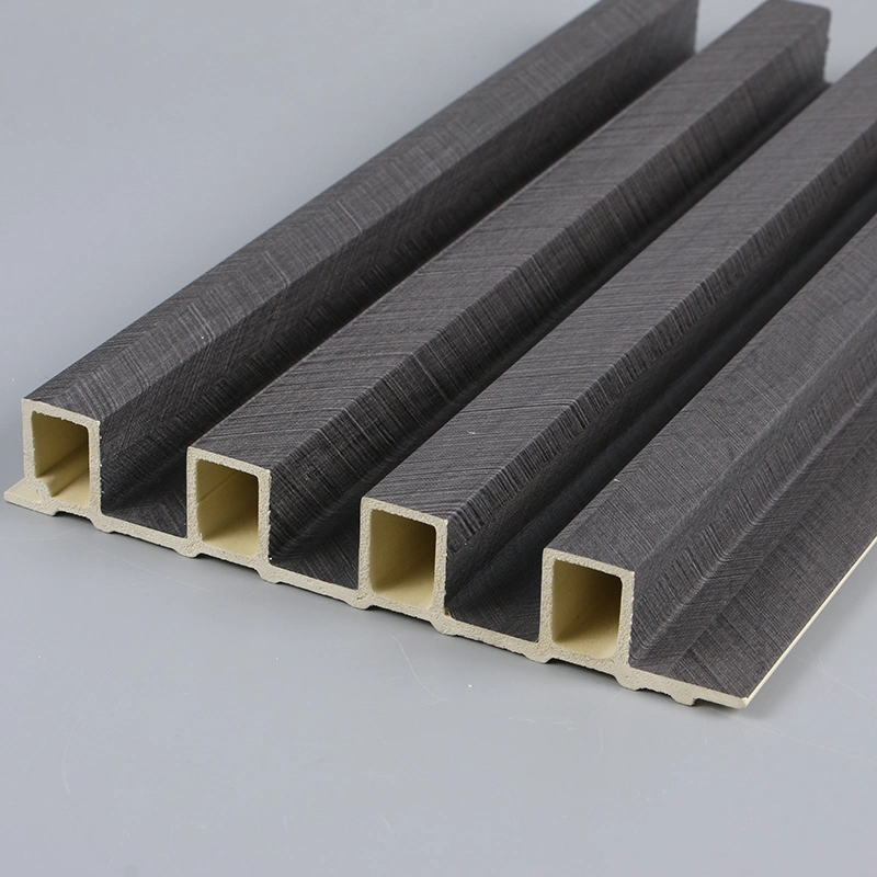 Saudi Arabia Grille Decorative Design Moulding Wooden Plastic Siding Fluted Panels Outdoor WPC Exterior Wall Cladding