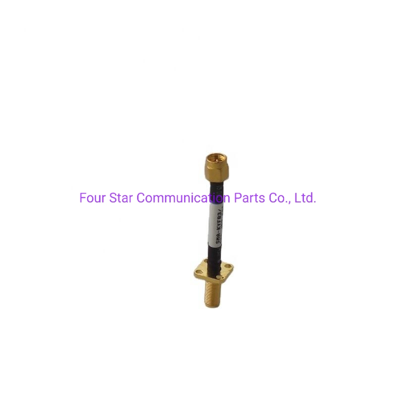 Waterproof 60mm. 141 Rg402 Semi-Flexible RF Coaxial Jumper Cable Assembly with SMA Male Female Connector in Both End