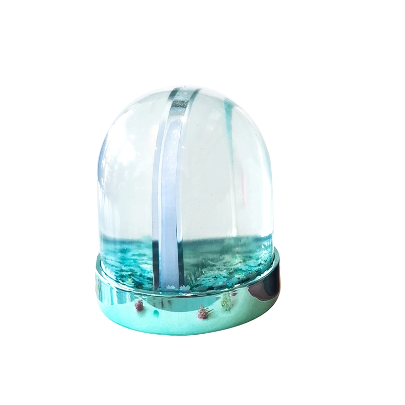 Shinning Base Mini 5X5X6cm Plastic Snowglobe