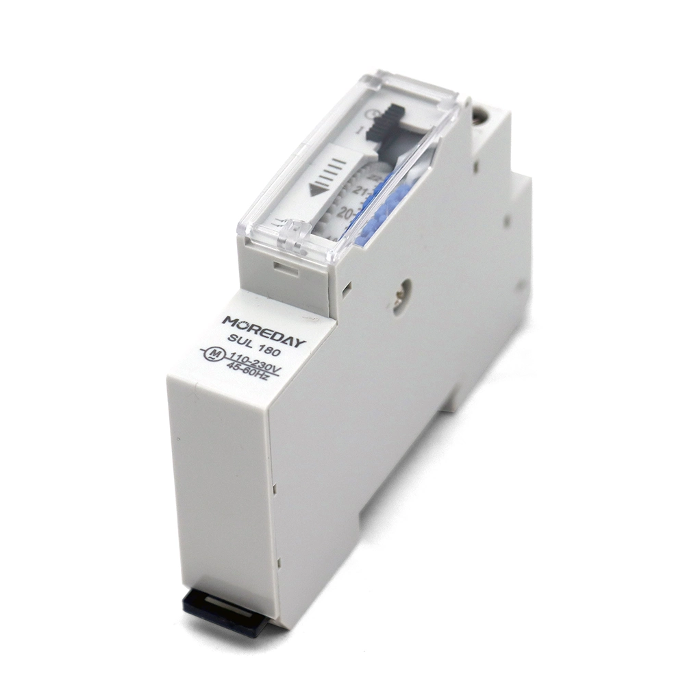 Sul180 DIN Rail 17.5mm Width Mechanical Timer Switch 96 Times on/off Per Day Time Set Range 15 Mins Timer 110V 220V