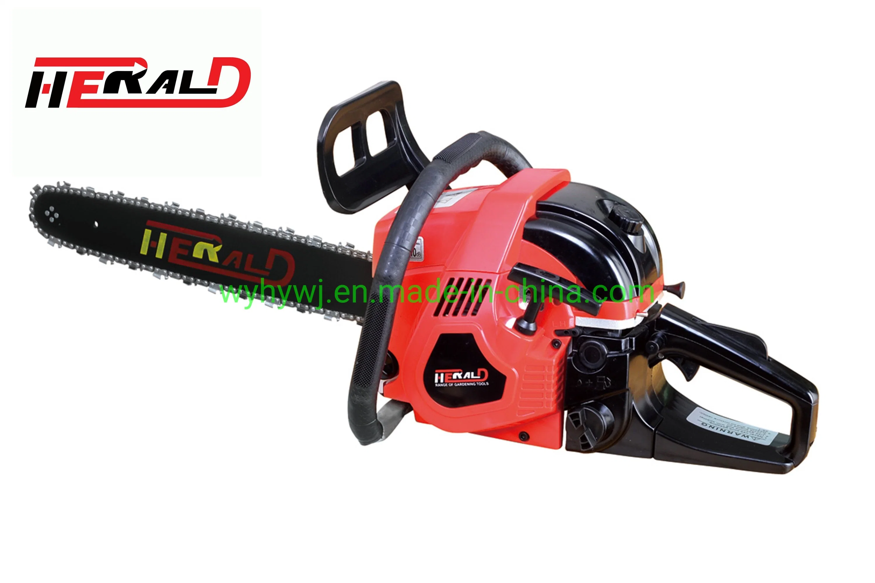 Famous High Quality Gasoline/Petrol Chain Saw Hy-52D 58cc Strong Power Cutting Wood Saw