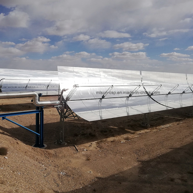 25 Years Lifespan Parabolic Trough Solar Thermal Power Plant Using Molten Salt Produce Electric Power