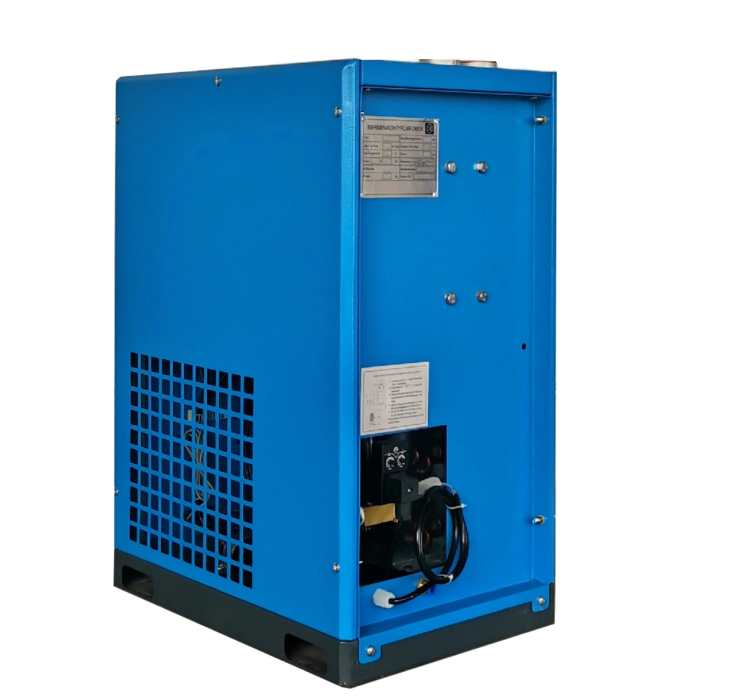Secador de aire refrigerado por aire refrigerado por aire OEM 220V personalizado de fábrica 50Hz Secador industrial de refrigeración por congelación de aire comprimido para tornillo de aire Compresor