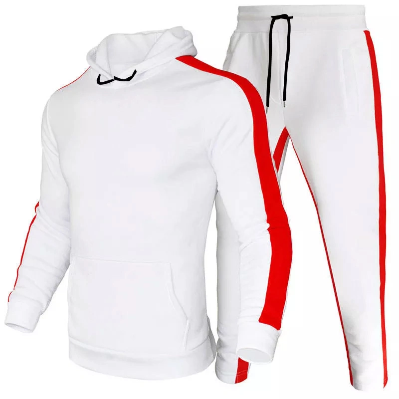 Herren Gym Sportswear Hoodie und Jogger Set Oversized Einfarbiger Pullover Hoodies