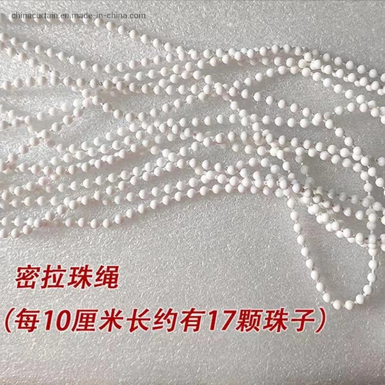 Factory Supply POM Thick Line Plastic String Control System Tightly Linked Bead Pull Curtain Accessories Blinds Weight Curtain Accessories Pull Bead Pull Rope