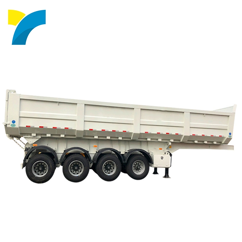 Factory Price Wholesale 80ton Rear Dump Trailer Supplier 3 Axles 4 Axle Rear Semi Trailer End Dump Truck Capacity