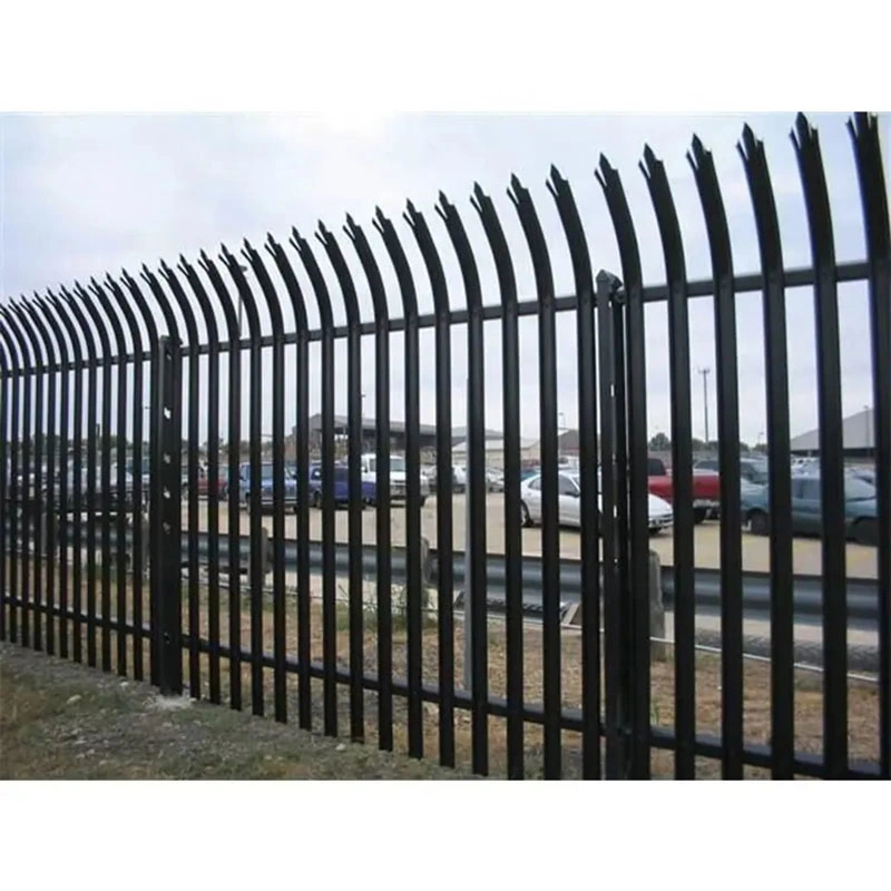 Europe Palisade Fence W Wrought Iron Palisade Fencing Gate 6FT Metal Steel Residential Security