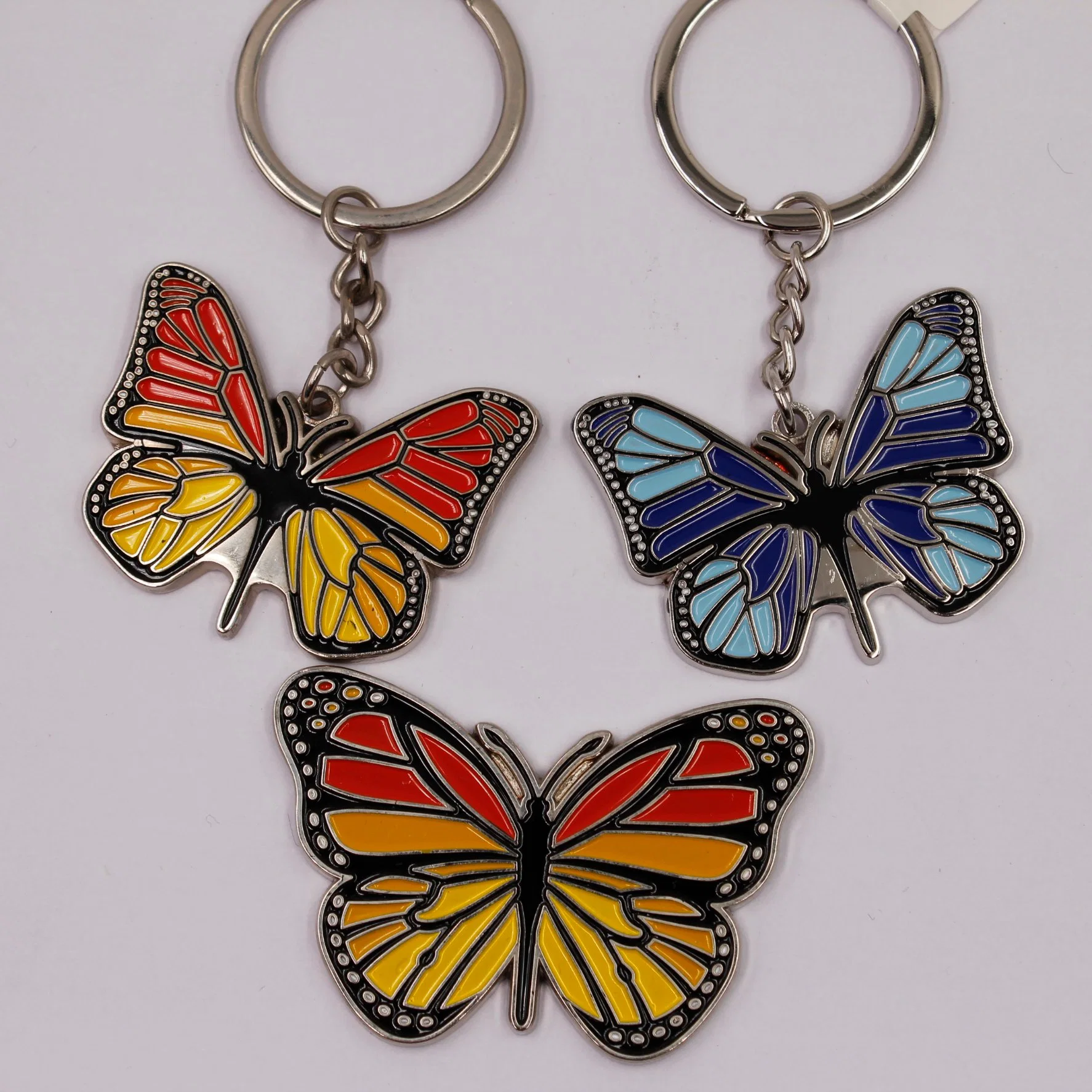 3D Zinc Alloy Custom Forest Animal Gift Beautiful Butterfly Keychain