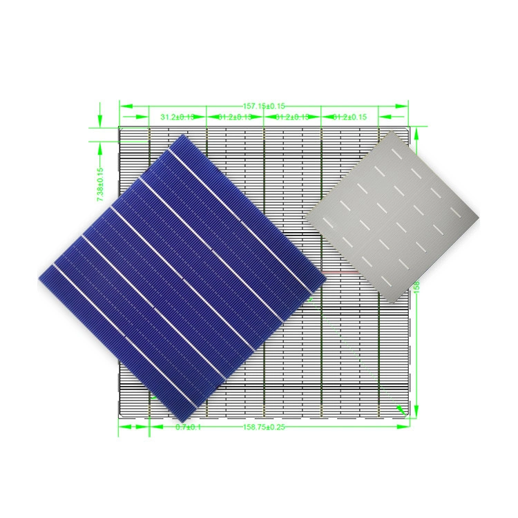 Niedrigster Preis 210mm Solarzellen Solarzelle monokristallin Silizium-Solarzelle 166mm 12bb