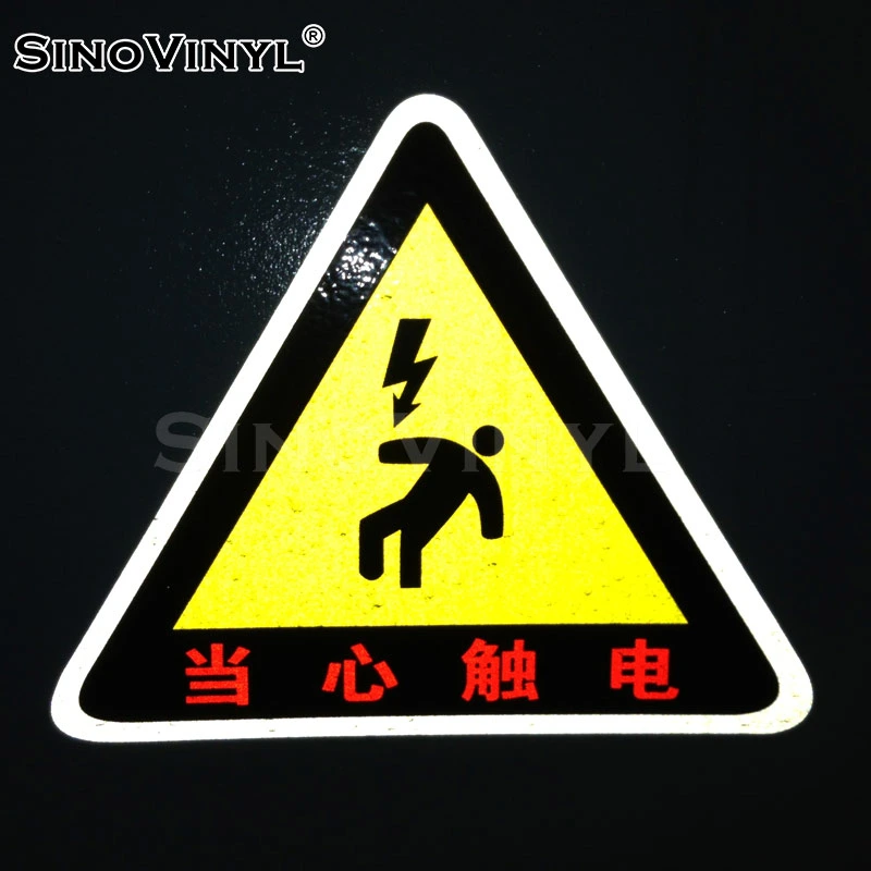 SINOVINYL Reflective Sheeting Film Stickers Transparent for Road Sign Vinyl Logo / Badge Clear