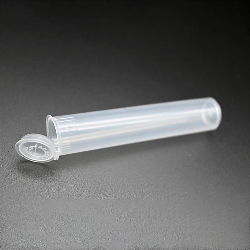 Small Pop Top Containers Free Sample Pre Rolled Packaging Pop Top Tube Bottles Jar Child Resistant Vial Plastic Pill Bottle.