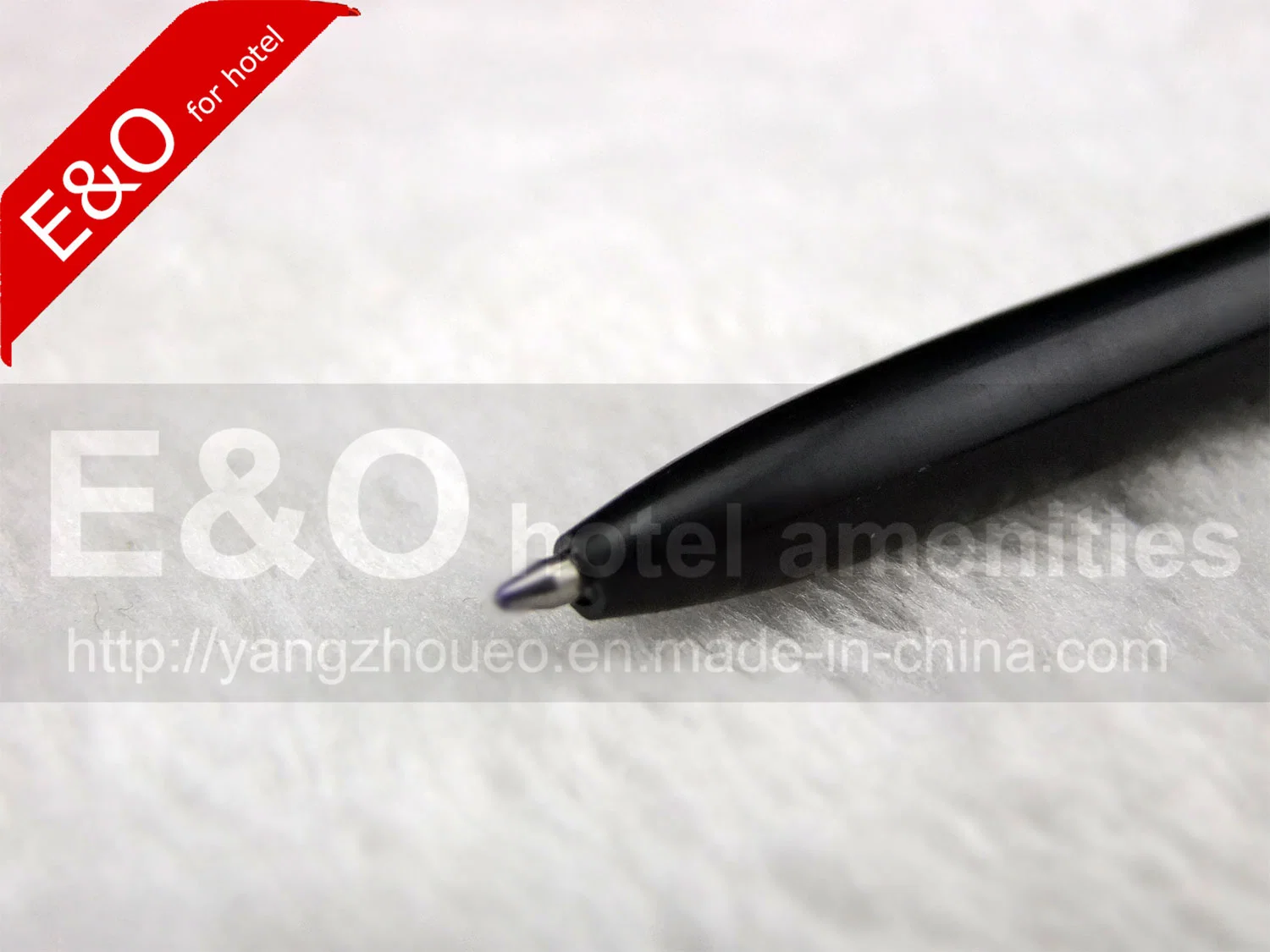 Customized Black Mini Plastic Pen Hotel Pen