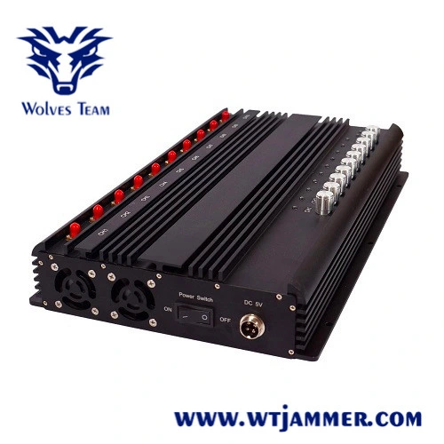 10 Bands Adjustable GSM CDMA 3G 4G 5g Mobile Phone WiFi GPS Lojack Signal Jammer