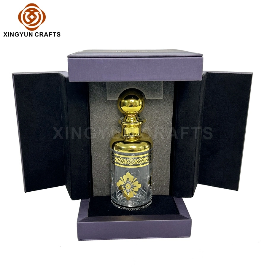 Custom Logo Printing Luxury Packaging Box for Arabic Perfume Bottle Wood Packing Gift Box