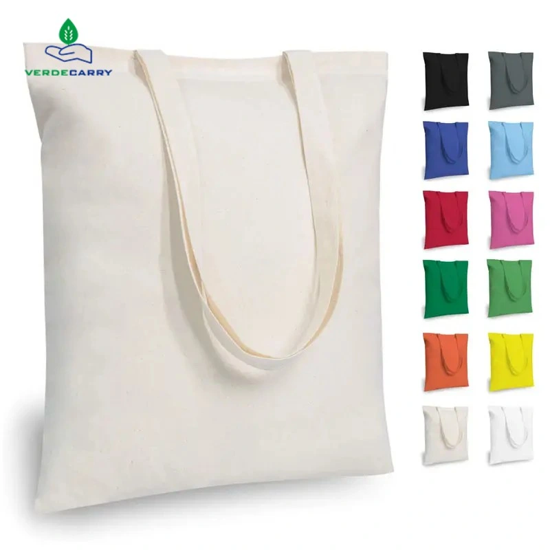 Wholesale Eco-friendly Promotional Custom Printed logo Plain Cotton Sac fourre-tout Sac fourre-tout en toile