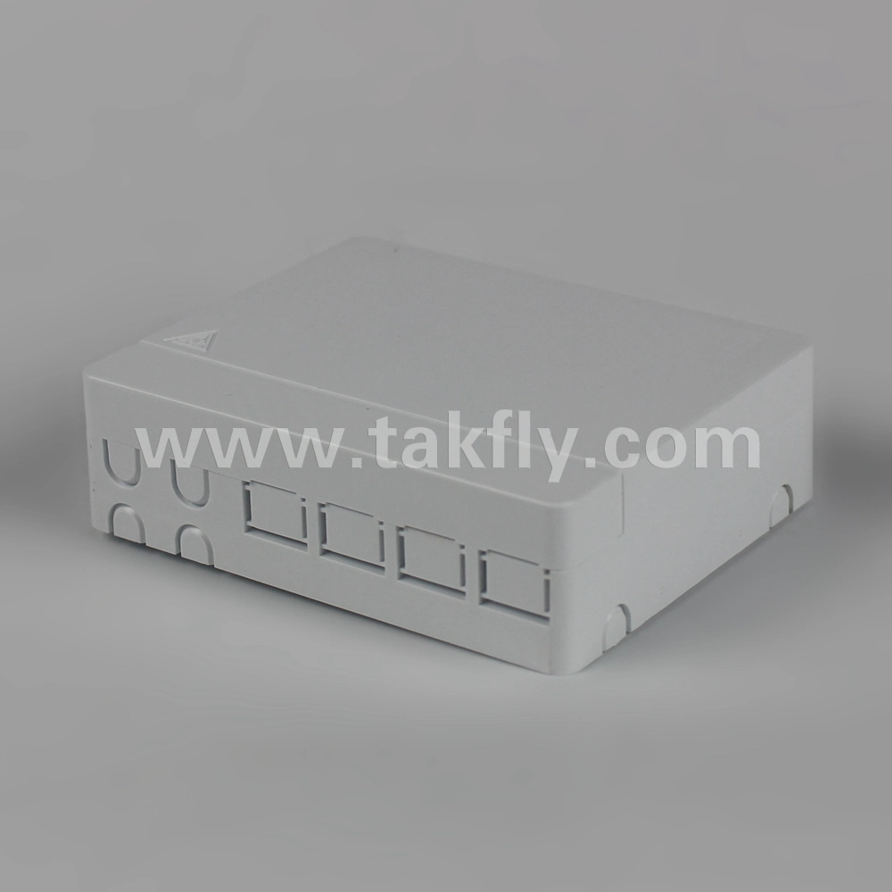 Customized White Color 4 Port Sc Fiber Terminal Box FTTH FTTX Box