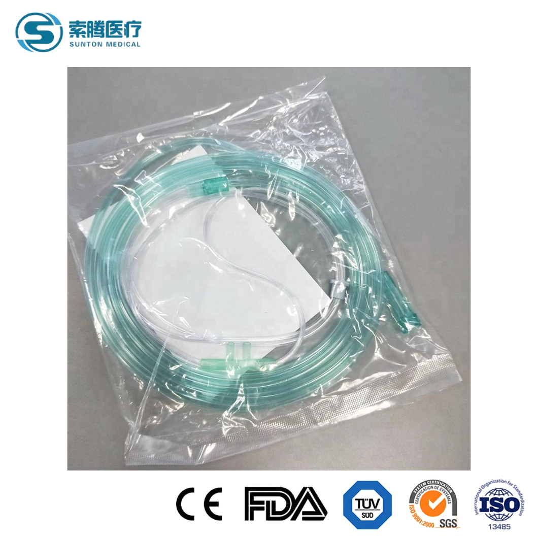 Sunton AirLife Nasal Kanüle China Nasal Kanüle Teile Hersteller PVC Material Klasse I Blau verschiedene Nasal Kanülen Kundenspezifische Großhandel 6L Nasenkanüle