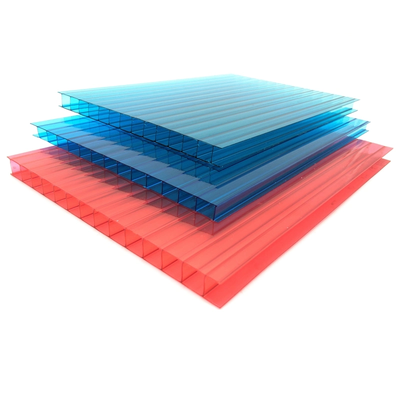 Haute Transmission de la lumière Feuille Feuille de creux en polycarbonate PC pour toit