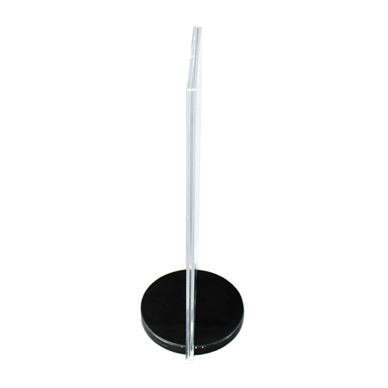 Acrylic Rotating Circular Sign Holder Display Stand with Round Base