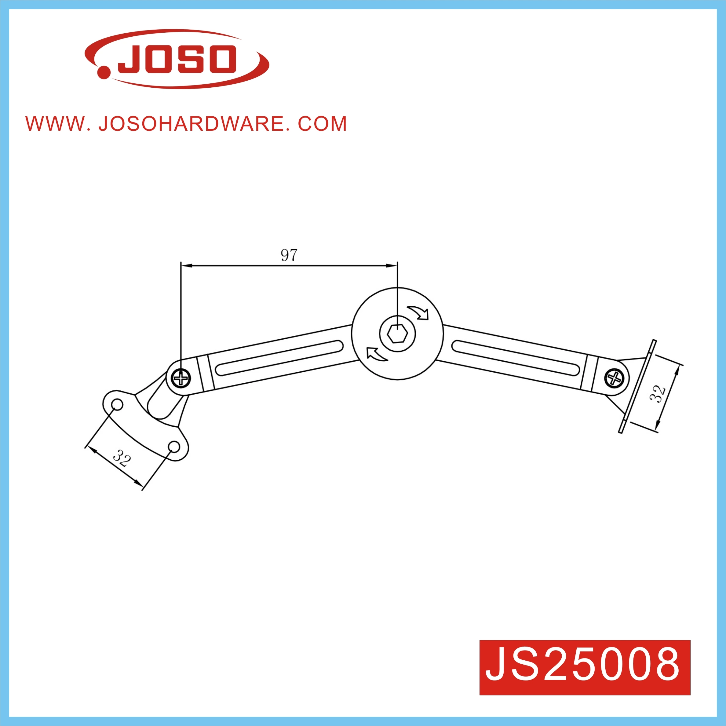 Lid Flap Stay Support for Kitchen Cabinet Cupboard Door