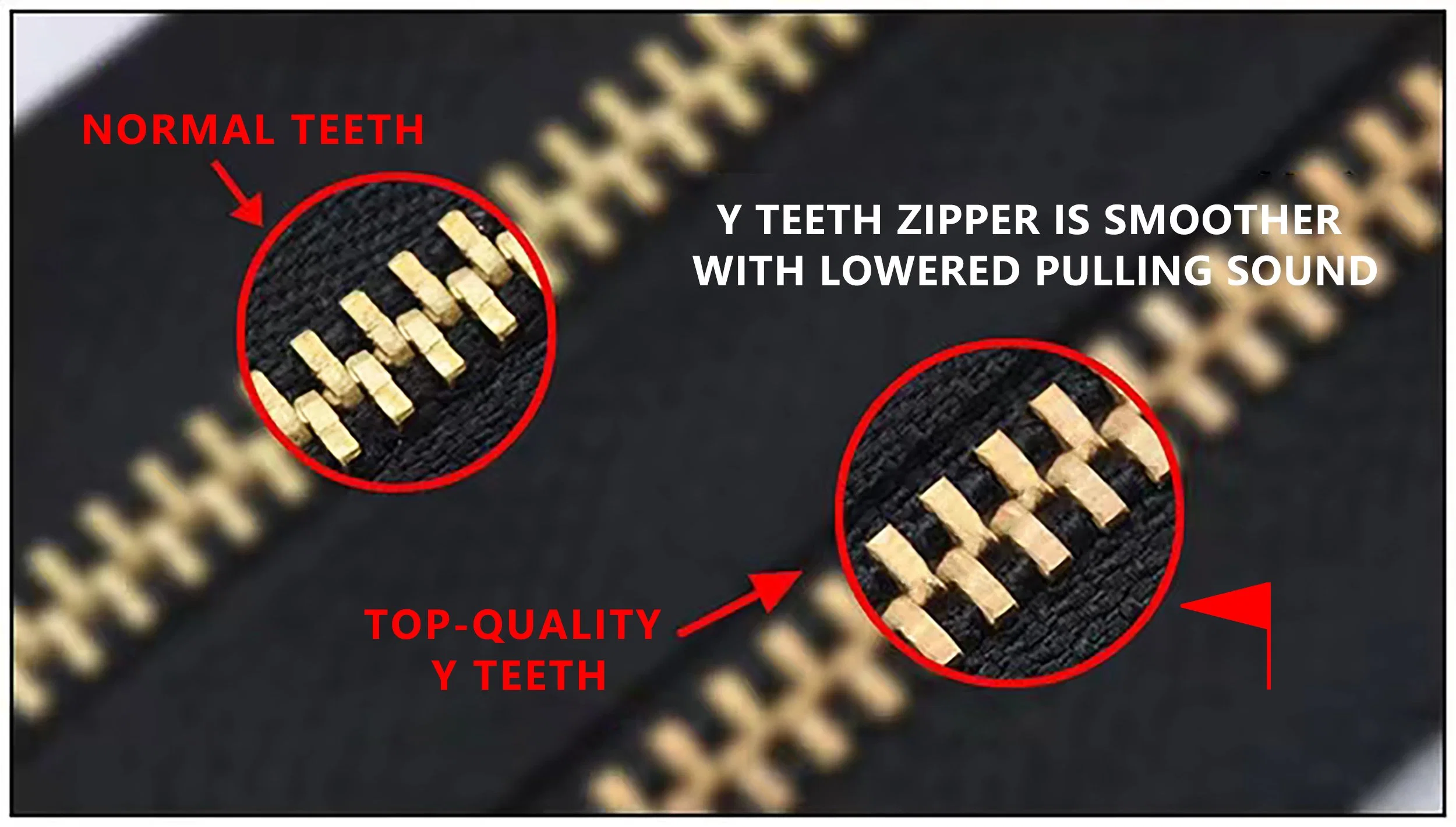 Manufacturer Spot No. 3 No. 5 Metal Zipper Corn Teeth Zipper Case Bag Handbag, Copper Teeth Unlocked Double Zipper Slider