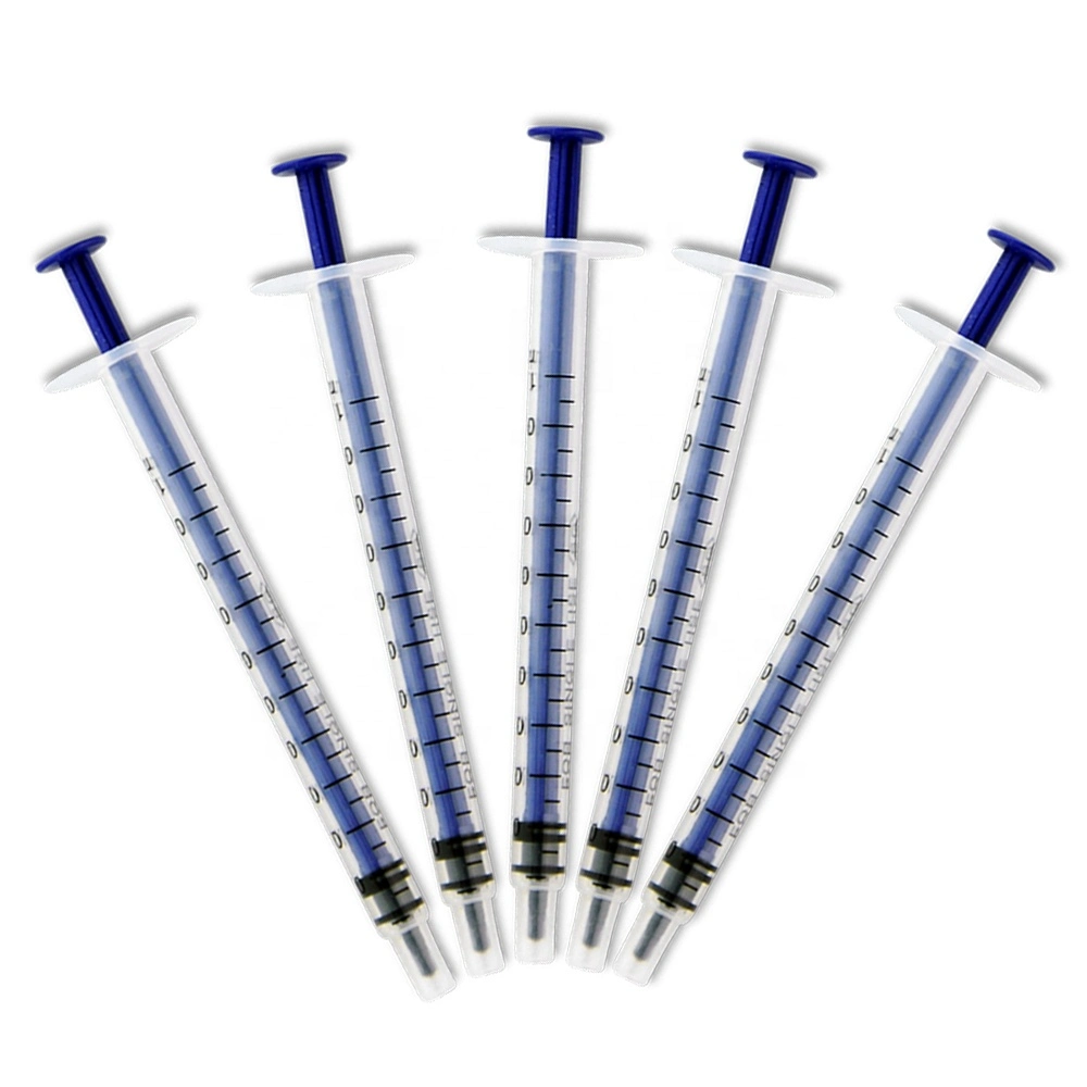 Artículos desechables médicos 2/ 3 piezas 1ml/3ml/ 5ml 10ml Luer Jeringa retráctil con aguja hipodérmica