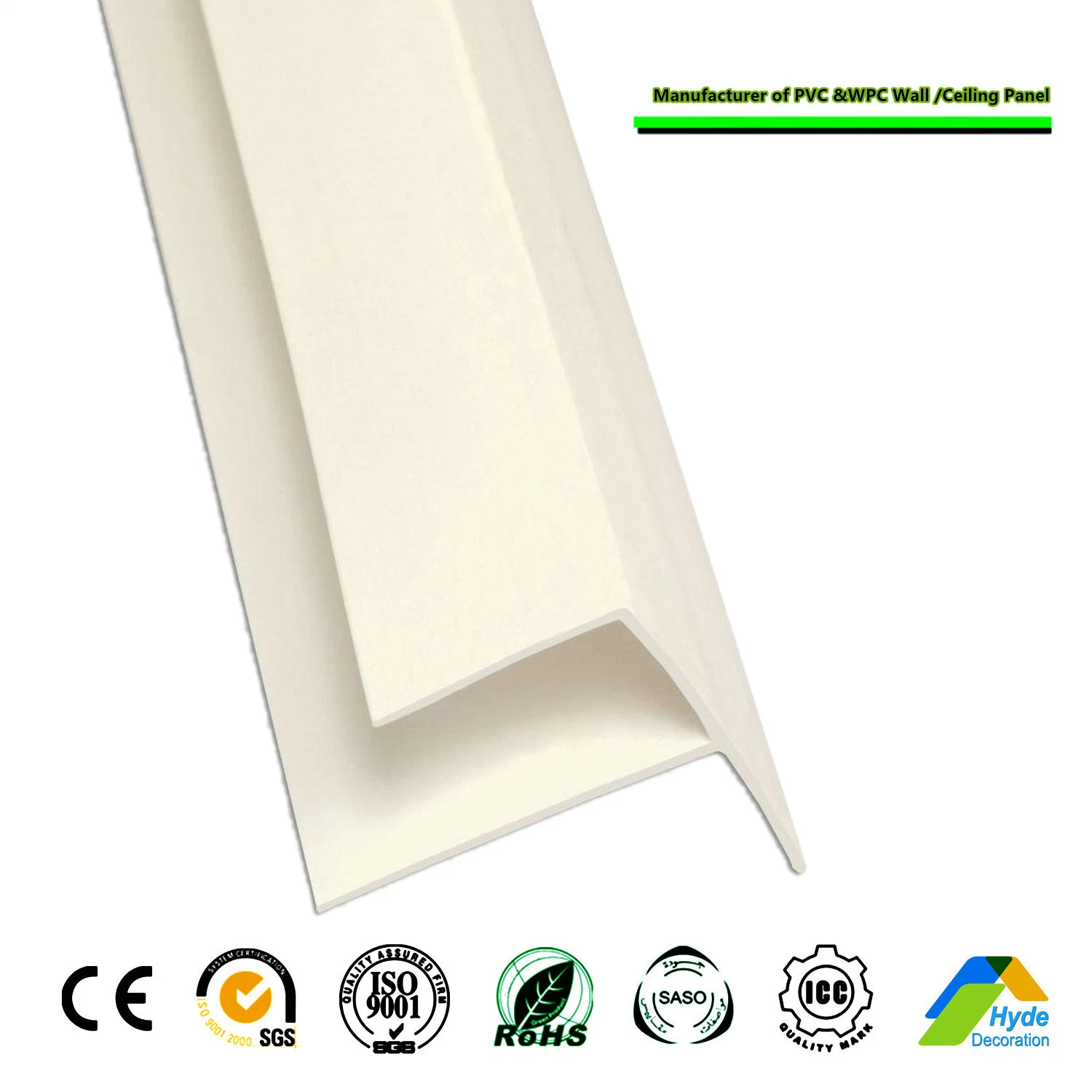 حافة الزاوية الجانبية من تصنيع المعدات الأصلية (OEM PVC) ركن الحافة الاحترافية جهة التصنيع PVC Top Corner