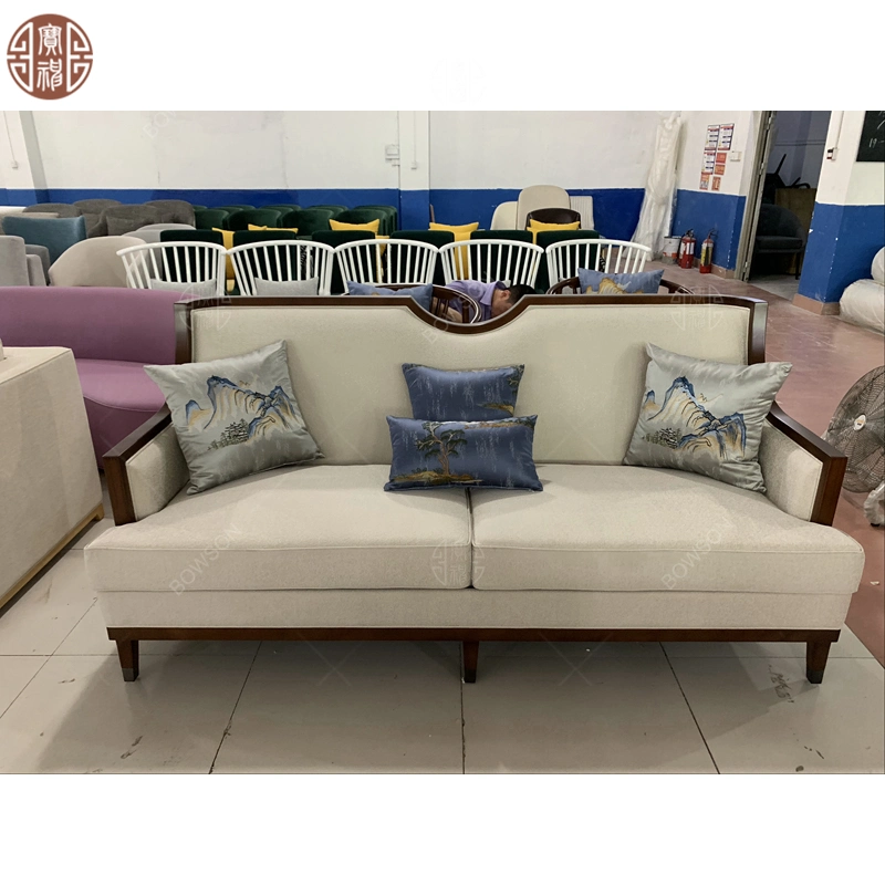 Customized Three Seater or Two Seater Sofa Chinese Style by Foshan Furniture Manufacturer