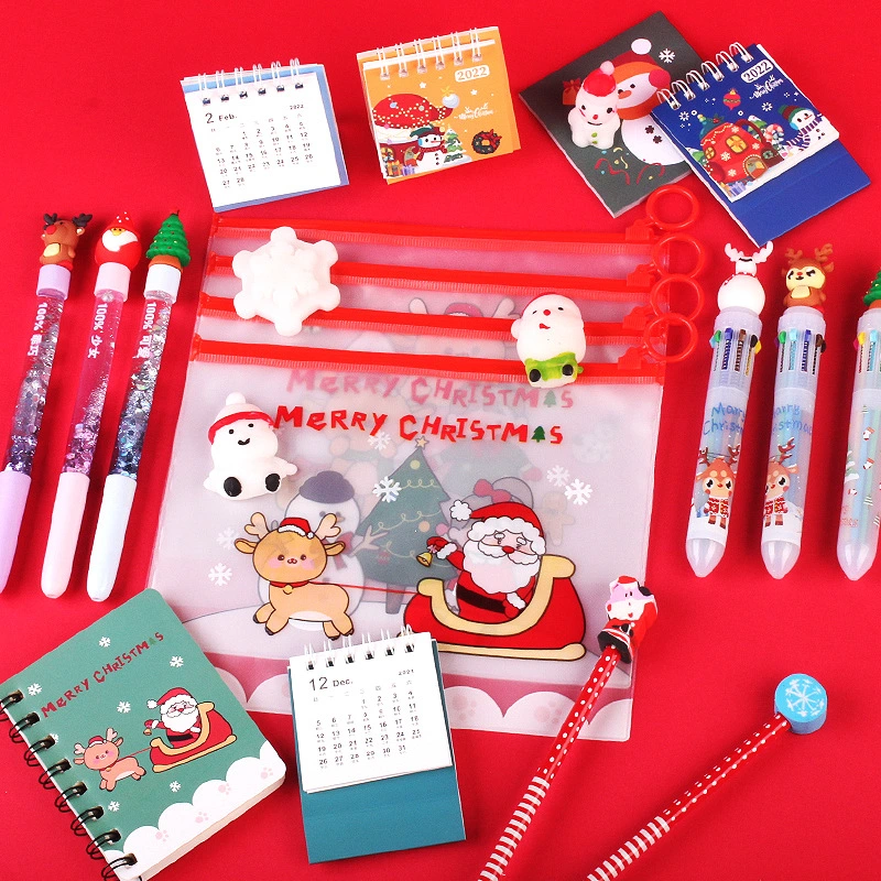 Creative Spree Kinder Urlaub Geschenk Grundschüler Weihnachtsgeschenk Set Weihnachts-Schreibwaren-Set