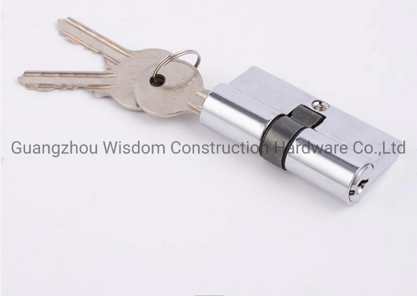 Zinc Brass Keys Double Open Solid Lock Cylinder