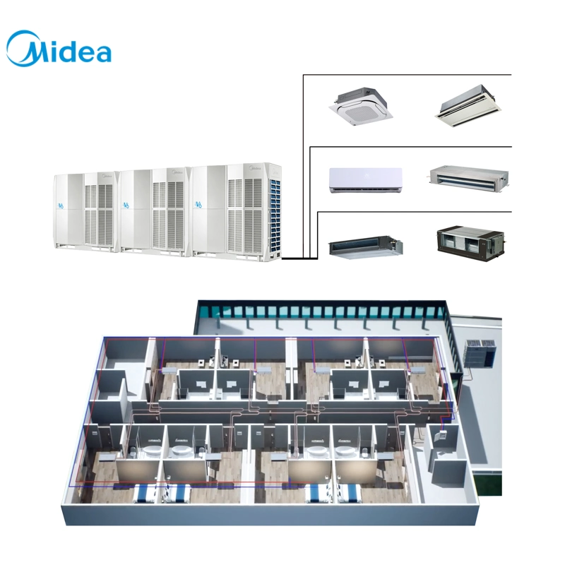 Midea 72HP 50 (60) Hz 7 Levels of Energy Management China Supplier AC Inverter Vrf System Climatiseur Air Conditioner