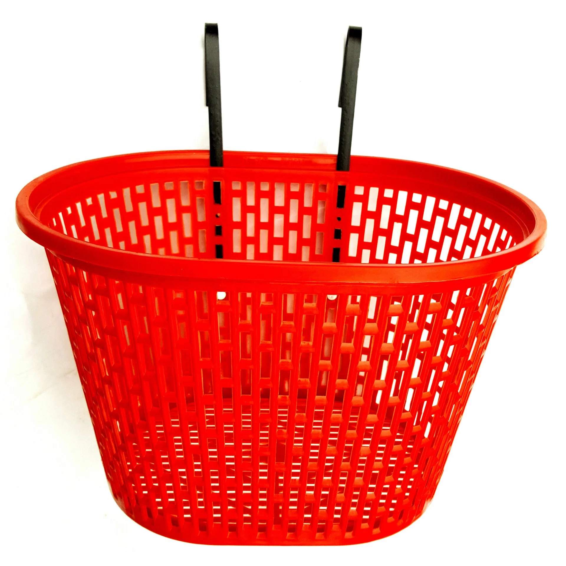 Factory Wholesale/Supplier Bicycle Plastic Hanging Basket Front Basket Piper Vulgar Thick Wire Folding Basket Cycling Supplies