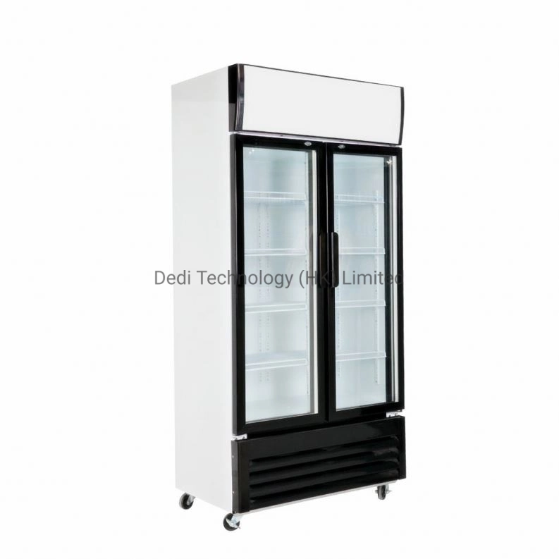 Dedi 43 Inch Transparent LCD Display Refrigerators Upright Freezer