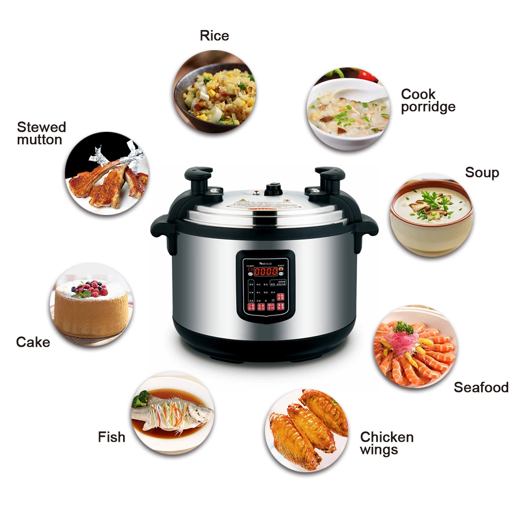 21L 3000W Kitchen Appliance Saucepan Multifunctional Commercial Pressure Cooker with 24h Reservation