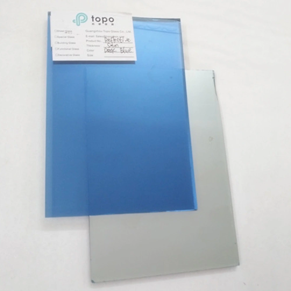 5mm 6mm 8mm 10mm 12mm Dark Blue Coated Reflective Building Glass (R-dB)